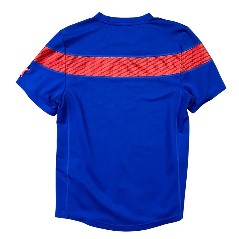 Adidas‎ Kansas Jayhawks Shirt Mens Size S Blue KU Big 12 Conference Climalite